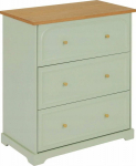 Atmosphera Komoda z 3 MOHEA drawers, sage, 72 x 39 x 81 cm