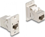 Delock Panel Mount RJ45 Keystone Module coupling socket to Cat.6A Metall (67163)