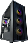 LC-Power Gaming 810B Dark_Crawler_X - Tower Gaming - E-ATX - Side panel with window (hardened glass)