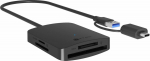 Raidsonic 4-in-1 Card Reader with USB 3.2 Gen 1 Type-A + Type-C | IB-CR302-CU3