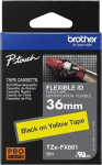 Brother TZe-FX661 - Black on yellow - Rolle (3.6 cm x 8 m)