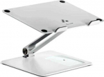 Alogic Elite Aluminum Laptop Stand Wireless Charger White