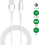 Kabel USB 4smarts USB-A - USB-C 1.5 m White (541455)