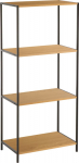 Shelf HARPER 50x30xH110.5cm, ash/black