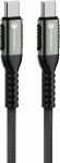 Kabel USB ForCell USB-C - USB-C 0.5 m Czarny