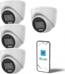Camera 4w1 Hilook by Hikvision dome TVI-T8M-20DL Collective packaging 4szt
