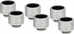 Thermal Grizzly DeltaMate Fitting, Messing, G1/4&rdquo;-Gewinde - nickel, HT16, 6er-Pack