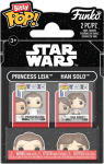 Funko Bitty Pop! 2-Pack Disney: Star War - Princess Leia & Han Solo Vinyl Figures