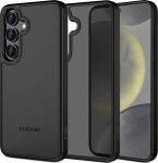 Kaitse&uuml;mbris Magmat, Samsung Galaxy S25 FE, matt l&auml;bipaistev musta &auml;&auml;rega, Tech-Protect