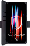 Kaitse&uuml;mbris kaanega Wallet Case, Samsung Galaxy S24 FE, must, 3mk