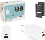 Movano Loader GaN 20W USB-C PD + USB-A (White)