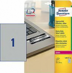 Avery Zweckform Rating Labels, Silver 210x297mm 20 arkuszy (L6013-20)