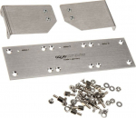 aqua computer Mounting plate for poweradjust 2/3 and inking, Brushed stainless steel