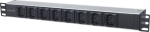 INTELLINET 19" IEC socket 8-fach C13 PDU with brackets
