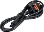 MicroConnect Power Cord UK - C5 2.0m Black, Power UK Type G to C5, 13A