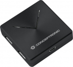 CONCEPTRONIC 4-Port Hub USB-A3.0/Mini-B ->4xA3.0 o.Netz. sw