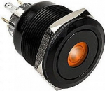 DimasTech vandalism switch/-taster 25mm, Blackline Dot - RGB