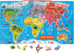 Janod Puzzle magnetic world map
