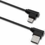 Kabel USB Qoltec USB-A - USB-C 1 m Czarny (5901878504957)