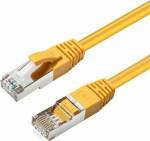 MicroConnect CAT6A S/FTP 1m Yellow LSZH, Shielded Network Cable, LSZH