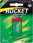 Rocket 6F22-1BB (9V) Blister Pack 1pcs