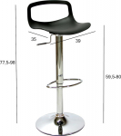 Bar chair ANDY black