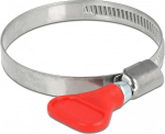 DELOCK Hose clamp, butterfly nut 40-60mm 5 Stk. rot