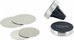 Schwaiger SET Magnetic mounts 6-aluminum, silver, 3-piece