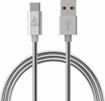 Cable USB BlueLounge USB-A - USB-C 1 m Silver (613362)