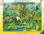 Ravensburger suur plaatpusle 11 tk Loomad vihmametsas