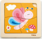Viga Viga 50136 Puzzle on the pad - butterfly