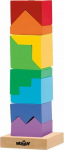 Woodyland WOODYLAND Colorful tower of blocks - 91102