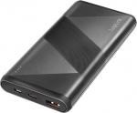 LogiLink Powerbank - 2-in-1 Kabel - 10000 mAh - 18 Watt - 3 A - QC 3.0, PD 2.0 - 2 Ausgabeanschlussstellen (USB, USB-C)