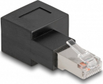DELOCK RJ45 Stecker zu RJ45 Bu Adapter Cat.6A 90&deg;to the right