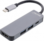 InLine multifunction hub USB 3.2, 1x USB-C, 2x USB-A, HDMI