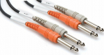 Hosa Technology Kabel Hosa Jack 6.3mm x2 - Jack 6.3mm x2 3m czarny (CSS-203)