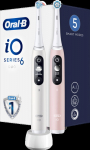 Oral-B iO 6 Duo white/pink - Type:Magnetic| Oscillating-rotating:| Power: battery | Accessories: