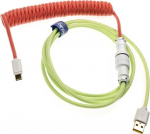 Ducky Premicord Strawberry Frog coiled cord, USB Typ C auf Typ A - 1.8m