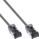 InLine&reg; Patchkabel slim, U/FTP, Cat.8.1, TPE halogenfree, grau, 1.5m