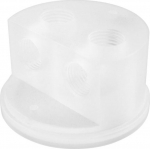 Singularity Computers Protium Quad Port Cap, Lid for expansion tank - Acryl, matt transparent