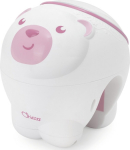 Chicco First Dreams: 2 in 1 Cot and Nightstand Projector - Polar Bear Pink (Y01-11558-10)