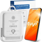 Sensor gas Firesco JT-ZL2010W z WiFi Tuya application
