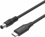 Kabel USB Unitek USB-C - DC 5.5 mm 1.8 m Czarny (C14119BK-1.8M)