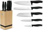 Berlinger Haus KNIFE SET BERLINGER HAUS BH-2971 MATTE BLACK W BAMBOO BLOCK