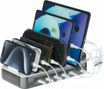 The charging station 4smarts Team 100W z space gray cable set