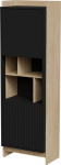 Cama MEBLE Cama PORTO 59x38x180 display cabinet oak/black