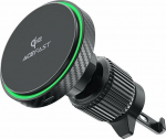 Acefast Car Holder Acefast D33 z magnetic charger Qi2 15W do air grilles - czarny