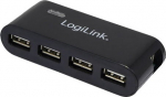 Logilink USB-HUB 4-Port m. Netzteil schwarz