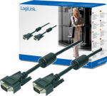 Cable LogiLink D-Sub (VGA) - D-Sub (VGA) 15m czarny (CV0017)