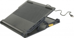 Targus Chill Mat + with 4-port Hub - Notebook frame with USB-Hub with 4 terminals and 2 cooling fans - Black Gray (AWE81EU)